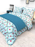 The White Moss Denmark Double bed 100% cotton bedsheet with 2 pillow covers
